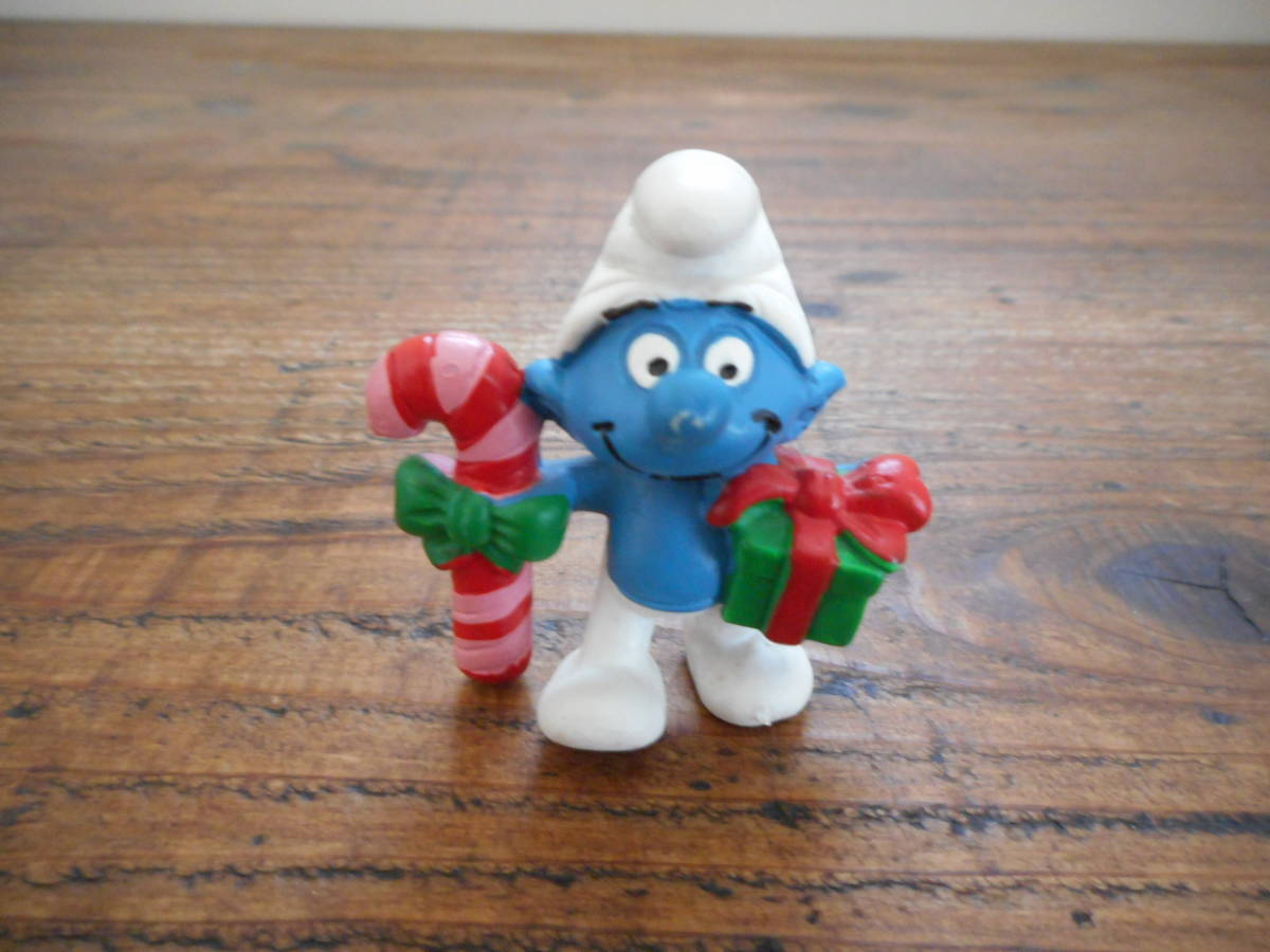  редкость Portugal производства Vintage 80s SMURF Smurf PVC фигурка Рождество день рождения подарок Ad ba Thai Gin g Ame игрушка Ame Cara 