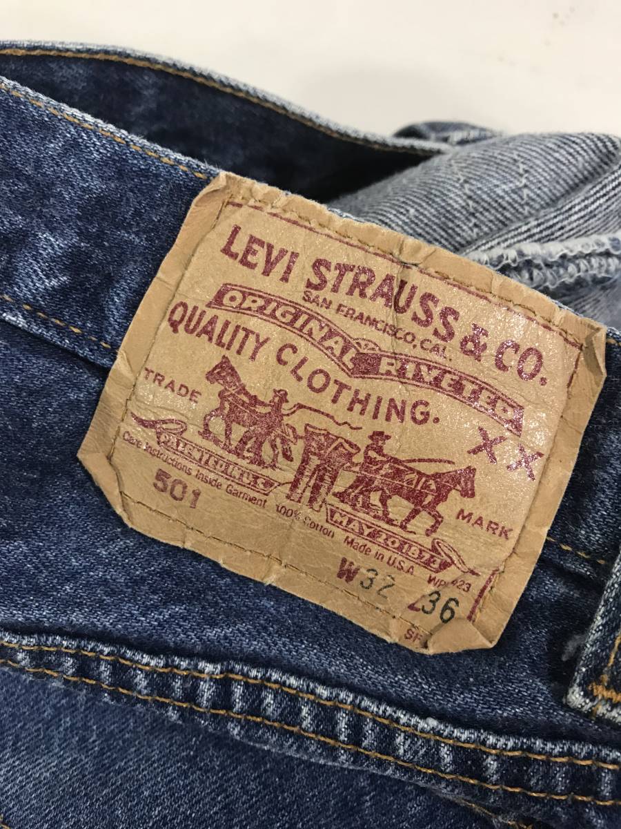 古着 17175 リーバイス 501 W32 ジーンズ デニム パンツ 70 80 Levi's ビンテージ vintage オリジナル USA_画像7