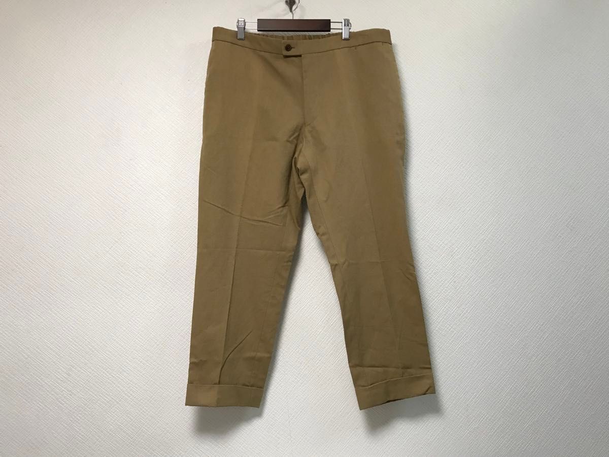 本物ソブリンSOVEREIGNユナイテッドアローズUNITEDARROWSコットン麻リネンイージーデカチノパンツメンズ2XL茶54