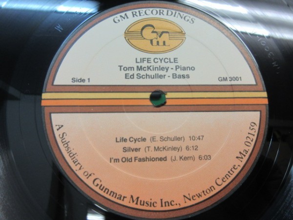 RKK６///LP/////【ピアノ＆ベース】TOM McKINLEY & ED SCHULLER／GM RECORDINGS US盤 GM3001//MASTERDISK刻印_画像3