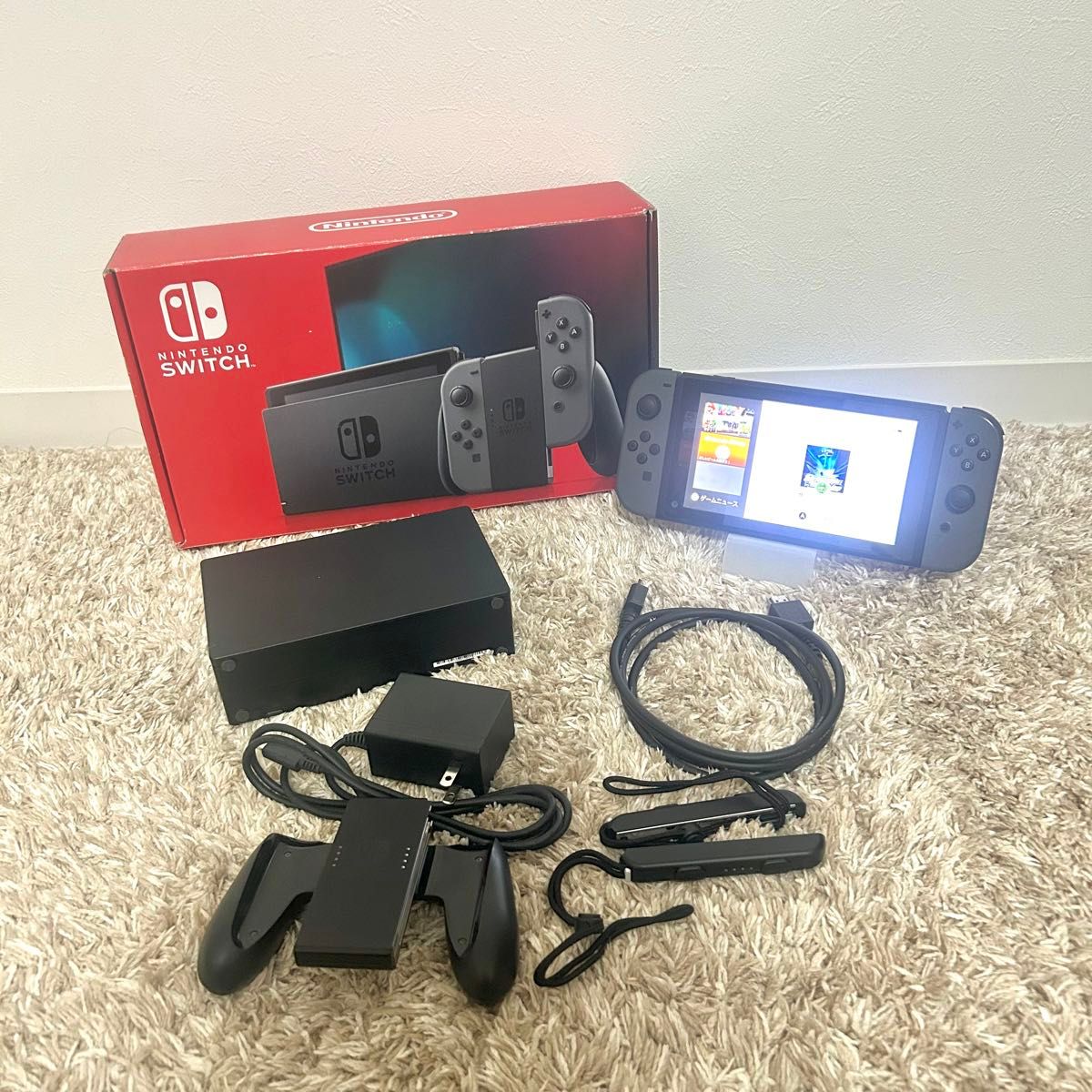 Nintendo switch グレー バッテリー強化版 新型 ニンテンドー Nintendo switch グレー バッテリー強化版 新型 ニンテンドー