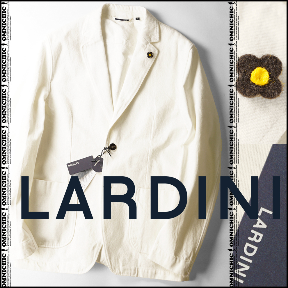 超人気ホワイトデニムM 新品【LARDINI】ラルディーニ清潔感抜群 超人気ホワイトデニムM 新品【LARDINI】ラルディーニ清潔感抜群