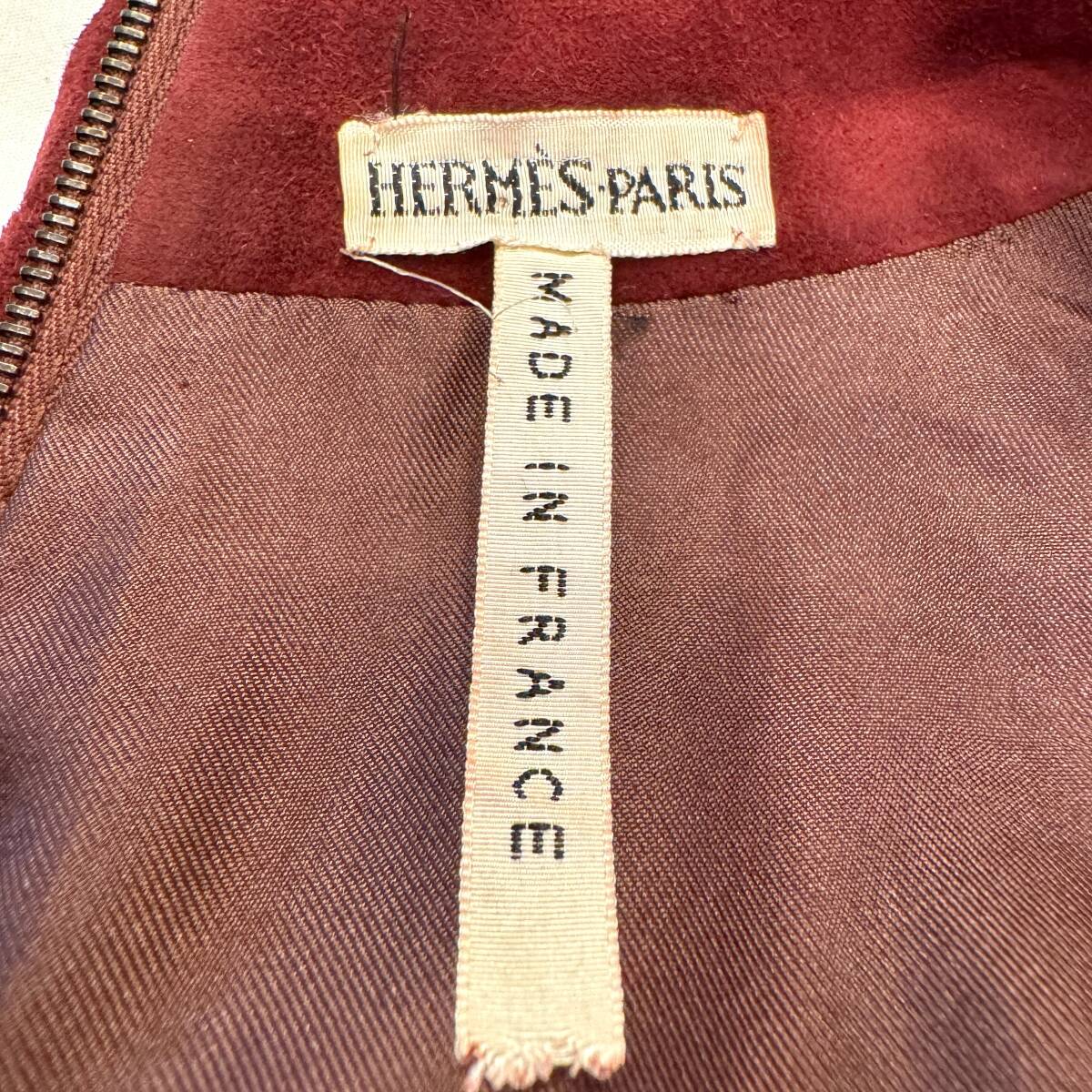 Hermes エルメス マルジェラ期 レッド スエード ドレス サイズ34 Hermes エルメス マルジェラ期 レッド スエード ドレス サイズ34