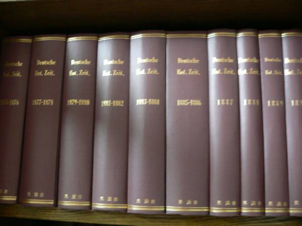 Deutsche Entomologische Zeitschrift 1~62巻とNeue Folge 1 Deutsche Entomologische Zeitschrift 1~62巻とNeue Folge 1