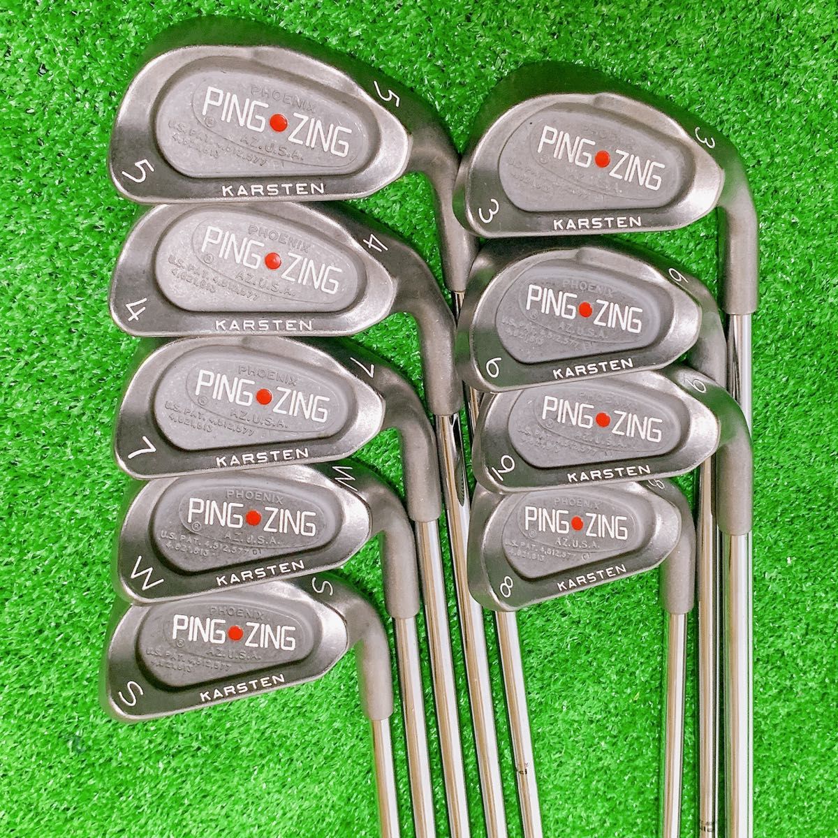 PING ZING KARSTEN ゴルフ クラシック アイアン 9本セット PING ZING KARSTEN ゴルフ クラシック アイアン 9本セット
