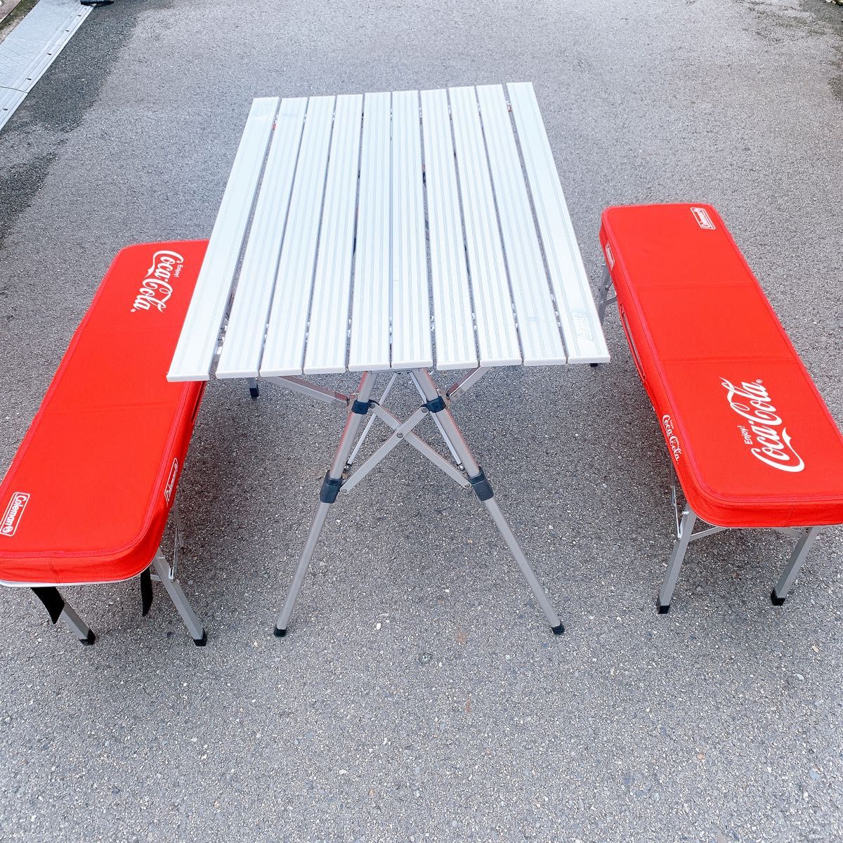 Coca-Cola Coleman ピクニックベンチセット 非売品 コカコーラ Coca-Cola Coleman ピクニックベンチセット 非売品 コカコーラ