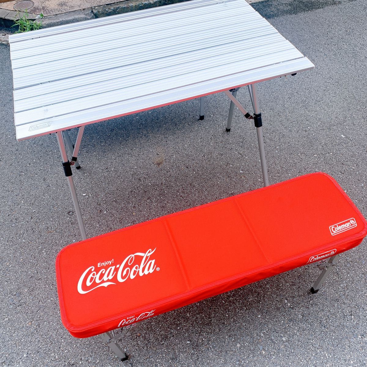 Coca-Cola Coleman ピクニックベンチセット 非売品 コカコーラ Coca-Cola Coleman ピクニックベンチセット 非売品 コカコーラ