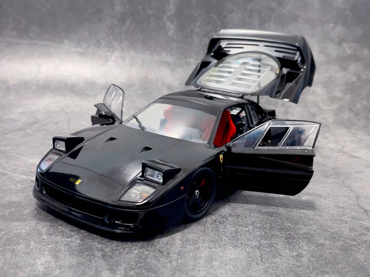 京商 1/18 Hi End model Ferrari F40 Light Weight Black 京商 1/18 Hi End model Ferrari F40 Light Weight Black