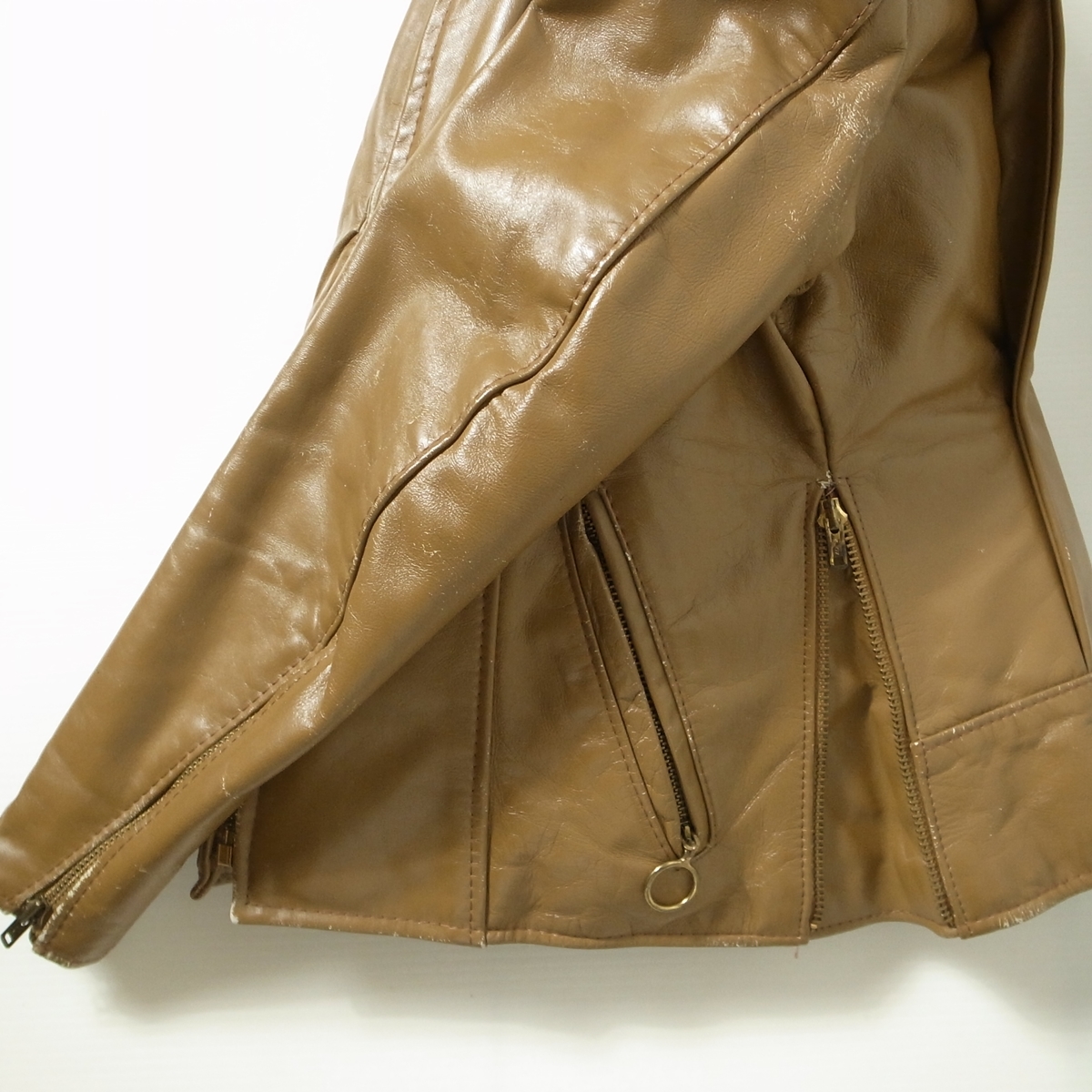 ヤフオク! - 70s BROOKS ブルックス シングル ライダース ジ...