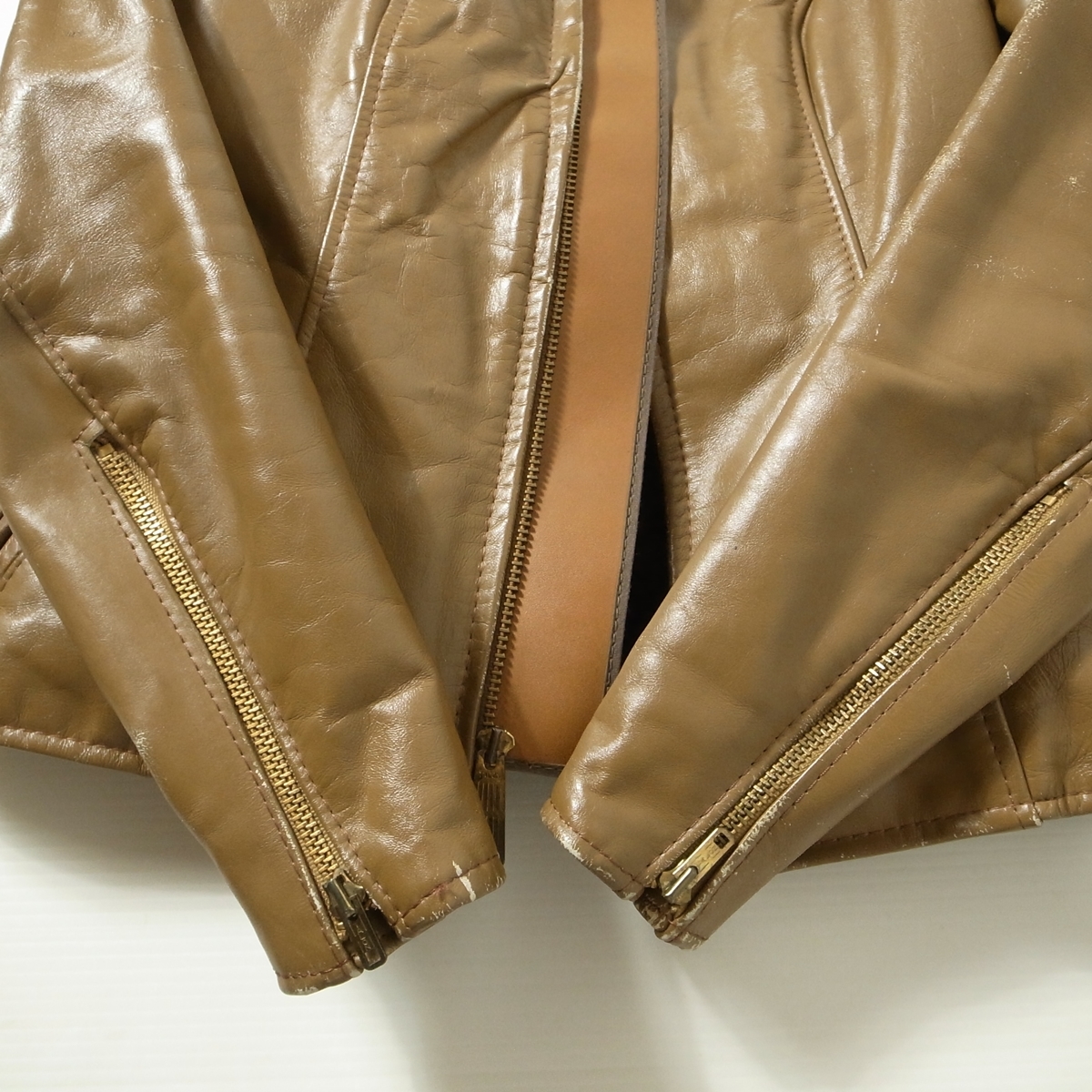 ヤフオク! - 70s BROOKS ブルックス シングル ライダース ジ...