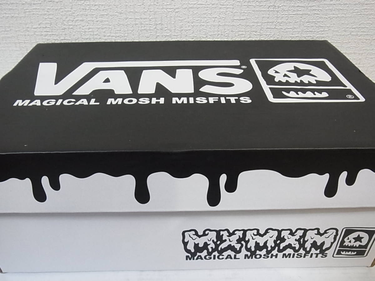 新品箱付 VANS SK8 LOW MXMXM MAGICAL MOSH MISFITS BLACK WHITE バンズ マジカルモッシュミスフィッツ ホワイト 白 V358CF 22.5cm US4.5_画像10