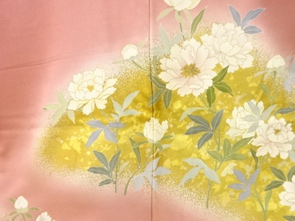 ys7123000; 宗sou 作家物 金彩 花模様訪問着【着】 ys7123000; 宗sou 作家物 金彩 花模様訪問着【着】