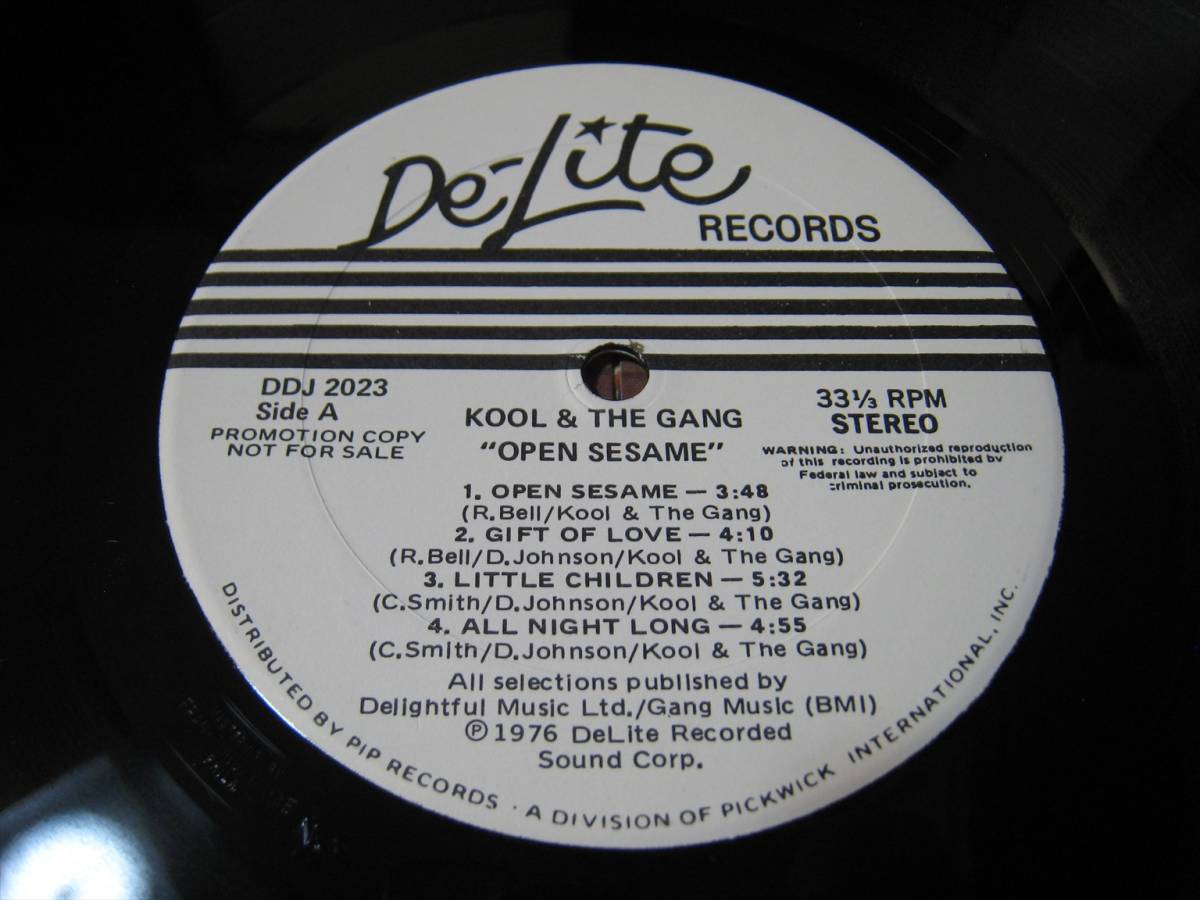 【LP】 KOOL & THE GANG / ●白プロモ● OPEN SESAME US盤 クール＆ザ・ギャング オープン・セサミ (開けゴマ！)_画像8