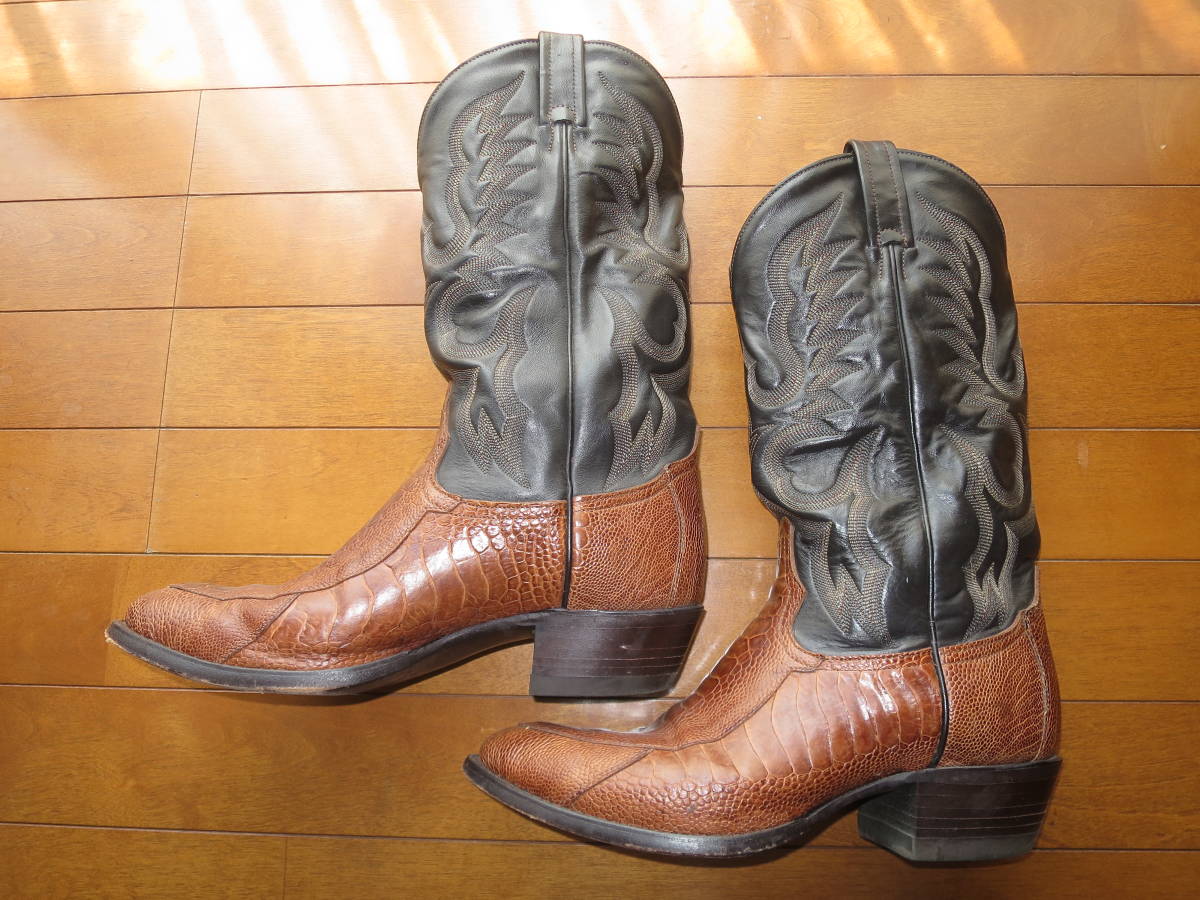 TONY LAMA western boots Ostrich size 9 1/2 D