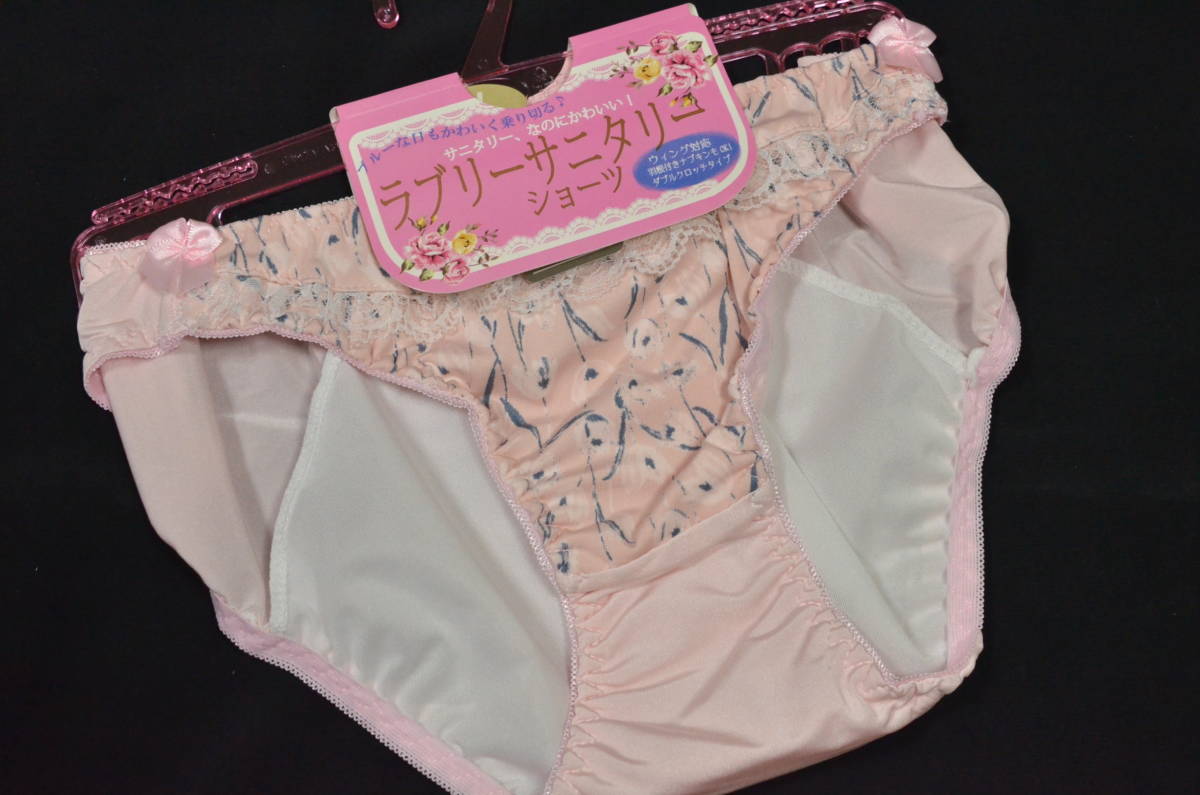 [ free shipping ] *tsurutsuru lustre * Rav Lee sanitary shorts * night for * L * pink * floral print *
