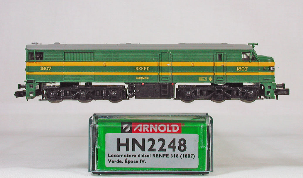 ARNOLD #HN2248 RENFE（スペイン国鉄） ３１８型ディーゼル機関車 （グリーン／イェローブライト帯）