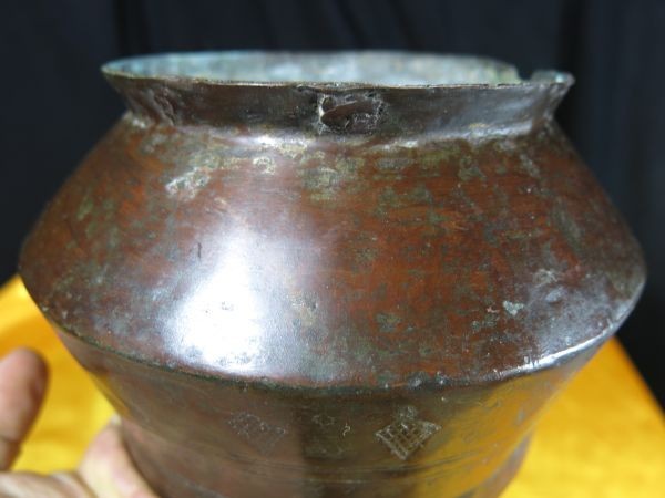 A　銅製聖水壺　チベット　仏教　中国　西蔵　金工　信仰　寺院_画像5