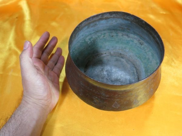 A　銅製聖水壺　チベット　仏教　中国　西蔵　金工　信仰　寺院_画像8
