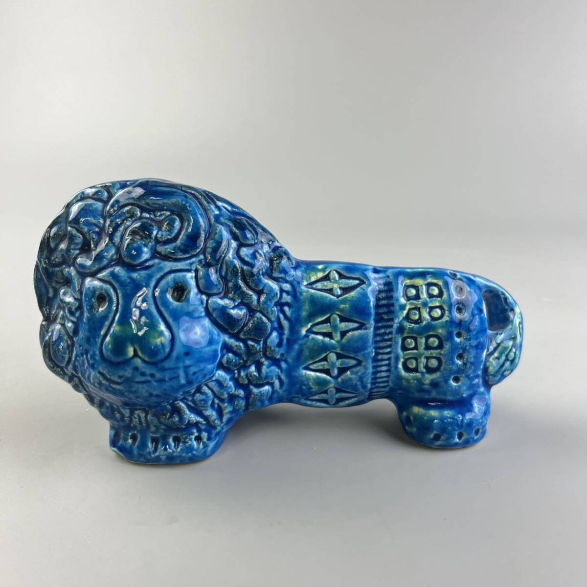 bitossi flavia ビトッシフラビア ライオン 置物 リミニブルー bitossi flavia ビトッシフラビア ライオン 置物 リミニブルー