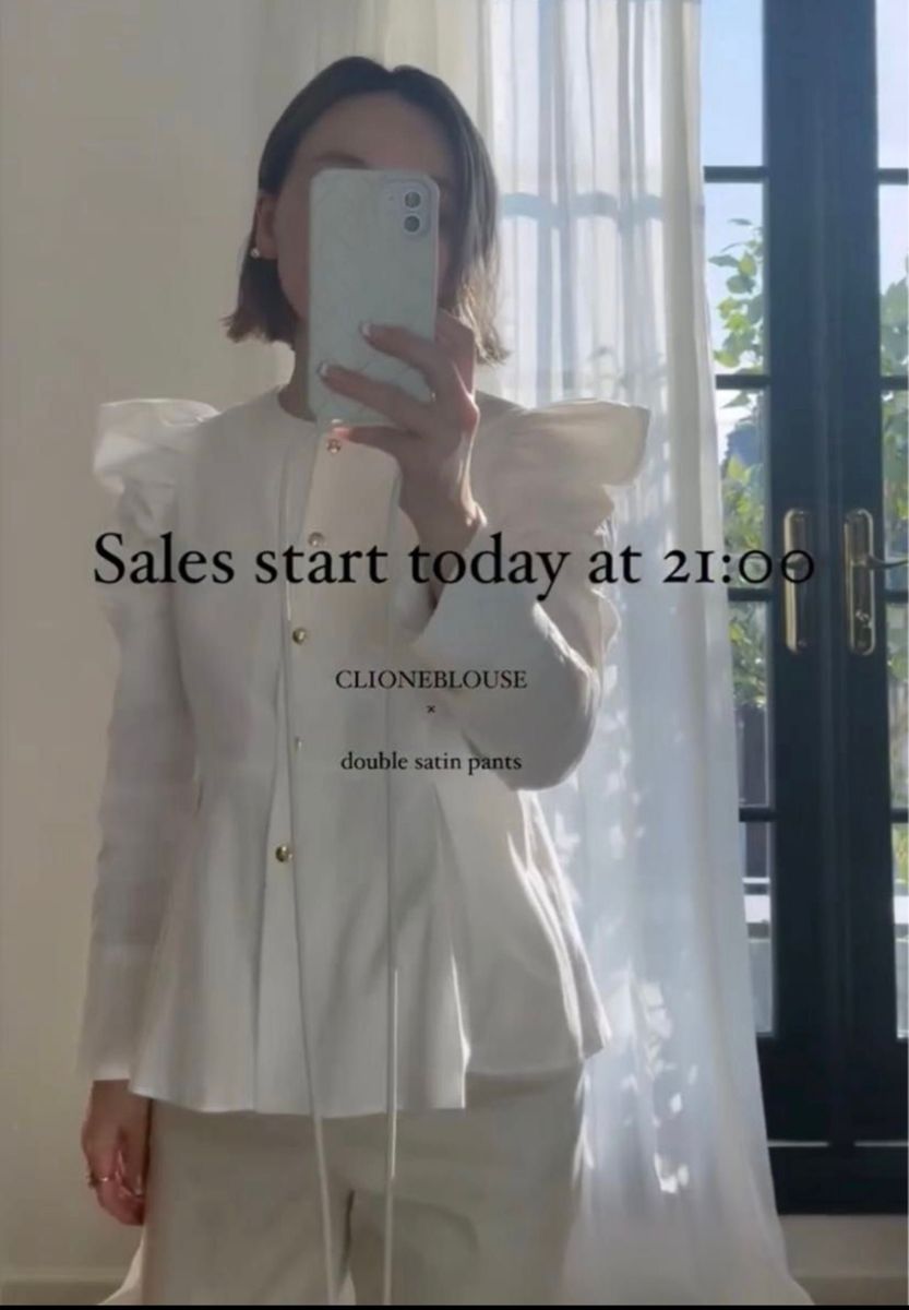 GIRLISH ガーリッシュ クリオネブラウス St cecilia ホワイト 38 GIRLISH ガーリッシュ クリオネブラウス St cecilia ホワイト 38