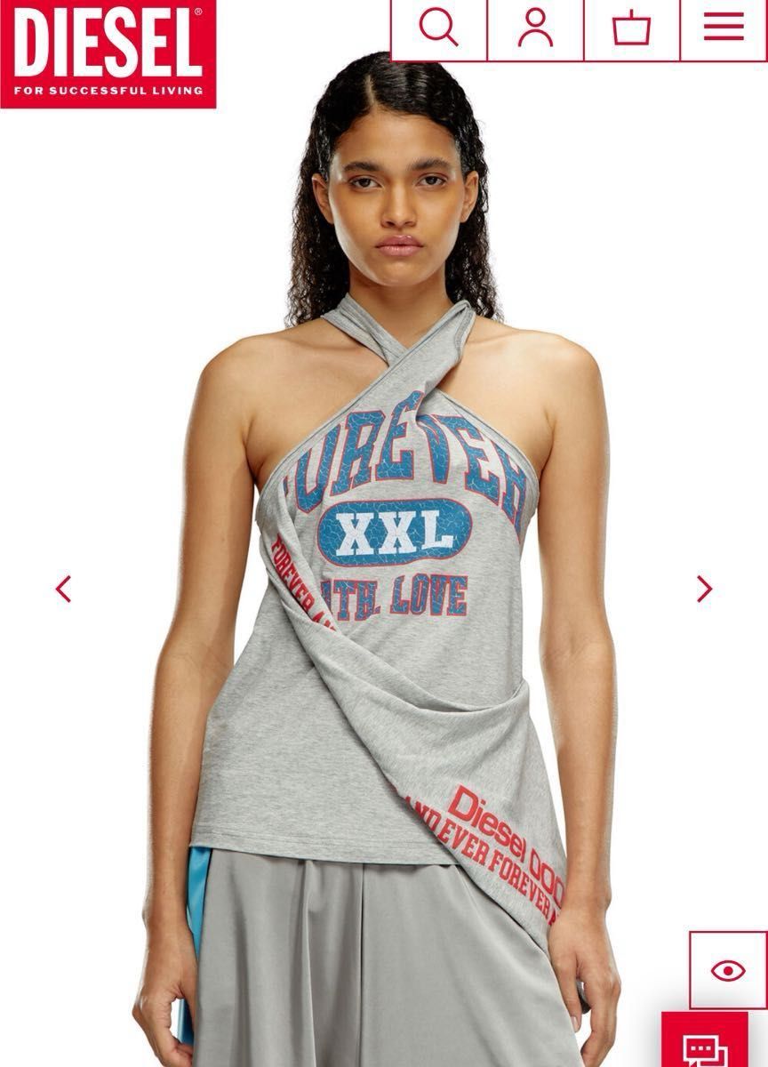 diesel トップス ノースリーブ タンクトップ T-ZELIE Sサイズ diesel トップス ノースリーブ タンクトップ T-ZELIE Sサイズ