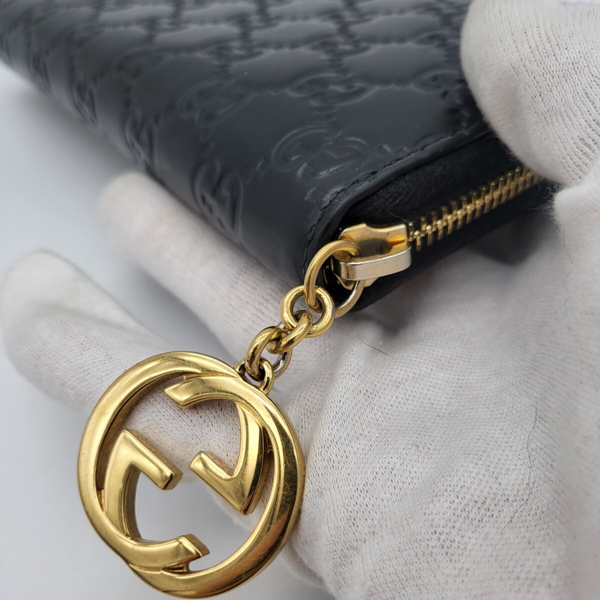GUCCI グッチ シマ ラウンドファスナー 長財布 財布 インター GUCCI グッチ シマ ラウンドファスナー 長財布 財布 インター
