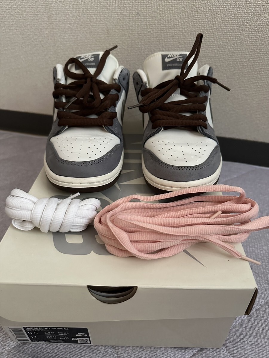 Nike SB Dunk Low Pro QS Yuto Horigome 27 5cm US9 5 Wolf Grey Nike SB Dunk Low Pro QS Yuto Horigome 27 5cm US9 5 Wolf Grey