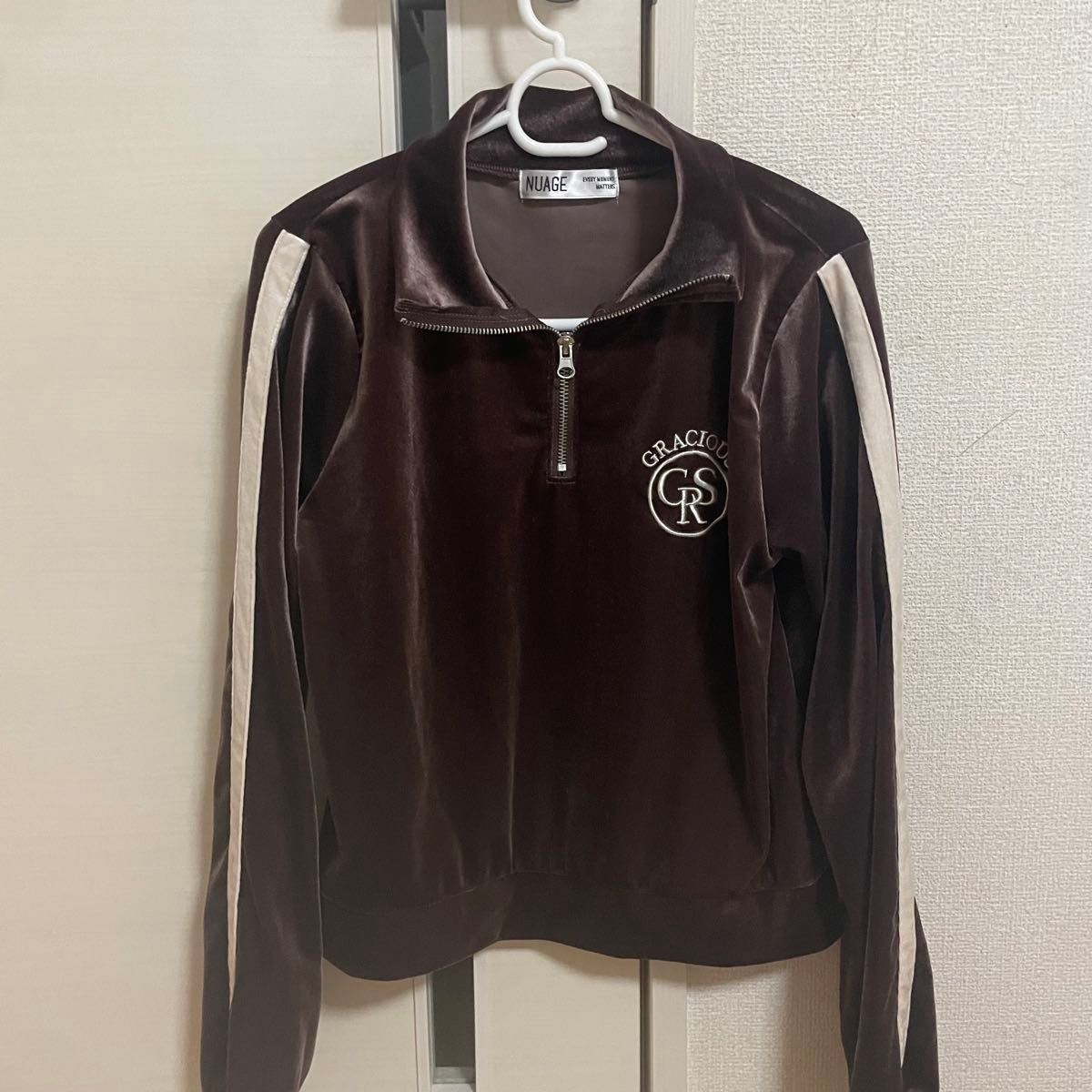トラックジャケット ジャージ 茶色 ベロア y2k 秋服 冬服|Yahoo トラックジャケット ジャージ 茶色 ベロア y2k 秋服 冬服|Yahoo