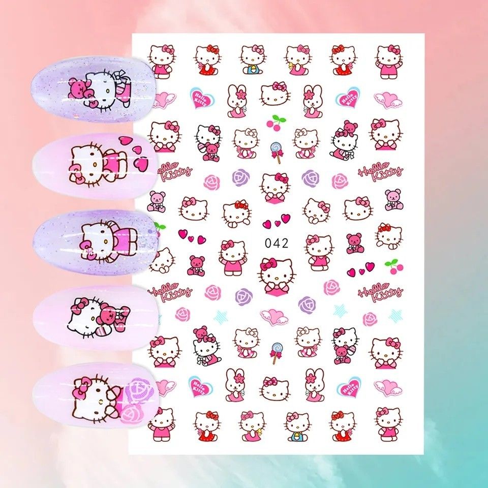 ネイルシール ハローキティ キティちゃん ピンク キャラクター ネイルシール ハローキティ キティちゃん ピンク キャラクター