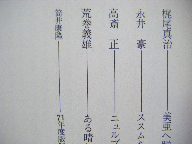 昭和50年初版　徳間ノーベル『71日本ＳＦベスト集成』筒井康隆編　徳間書店_画像5