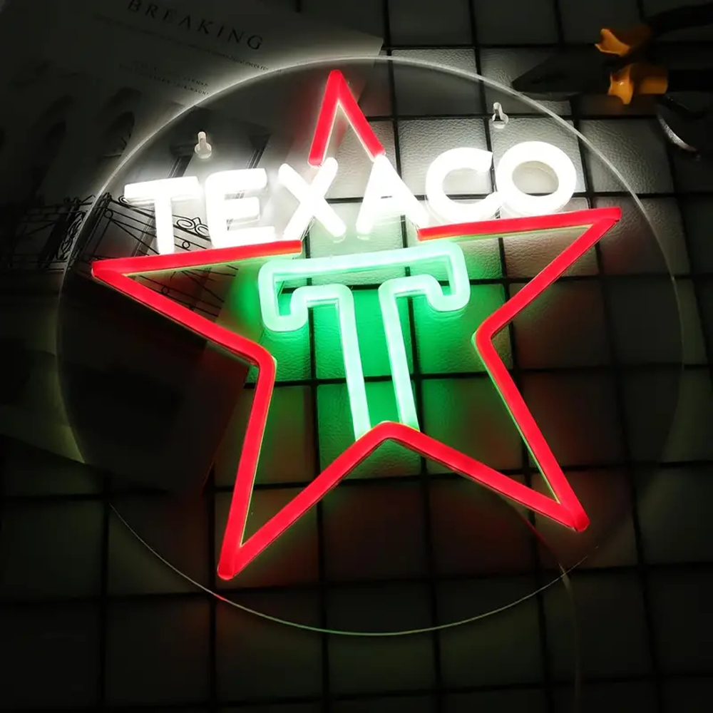 ネオンサイン LEDダブルサイド看板 『TEXACO』 ウォール ネオンサイン LEDダブルサイド看板 『TEXACO』 ウォール