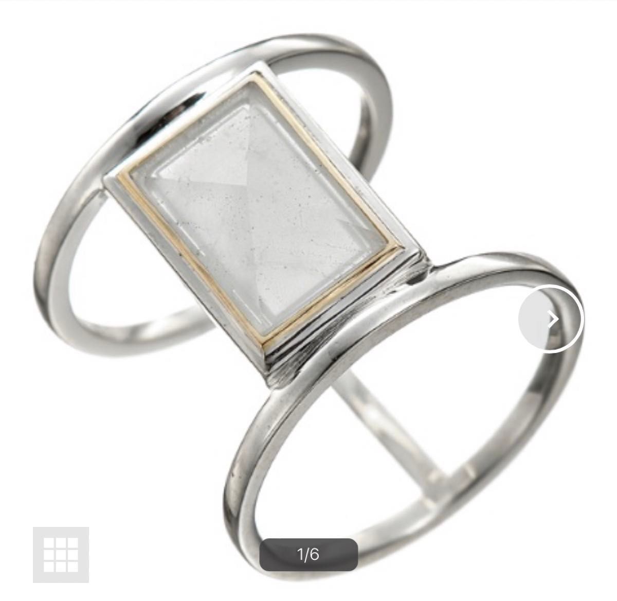 11号 アガット 新品 ミルキーアクアマリン K10&silver コンビ 11号 アガット 新品 ミルキーアクアマリン K10&silver コンビ