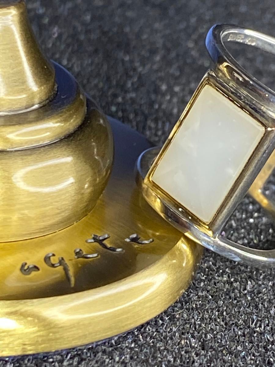 11号 アガット 新品 ミルキーアクアマリン K10&silver コンビ 11号 アガット 新品 ミルキーアクアマリン K10&silver コンビ