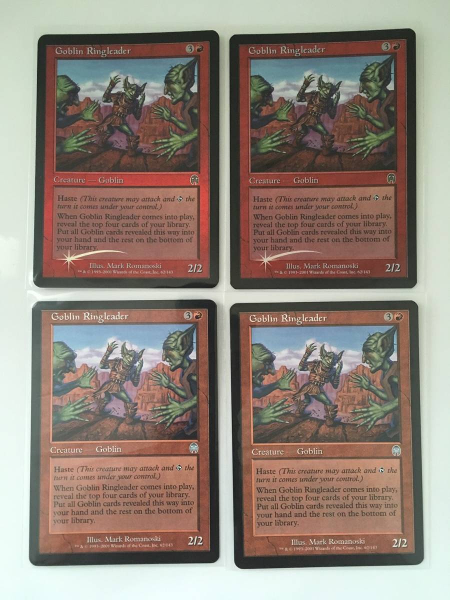 MTG　Goblin Ringleader/ゴブリンの首謀者　(APC/アポカリプス,英) 4枚組(Foil2,Normal2)_画像1