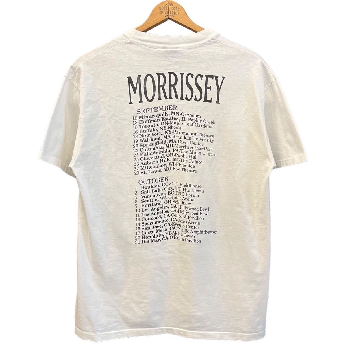 90s ビンテージ MORRISSEY USツアー 両面プリント バンド T 90s ビンテージ MORRISSEY USツアー 両面プリント バンド T