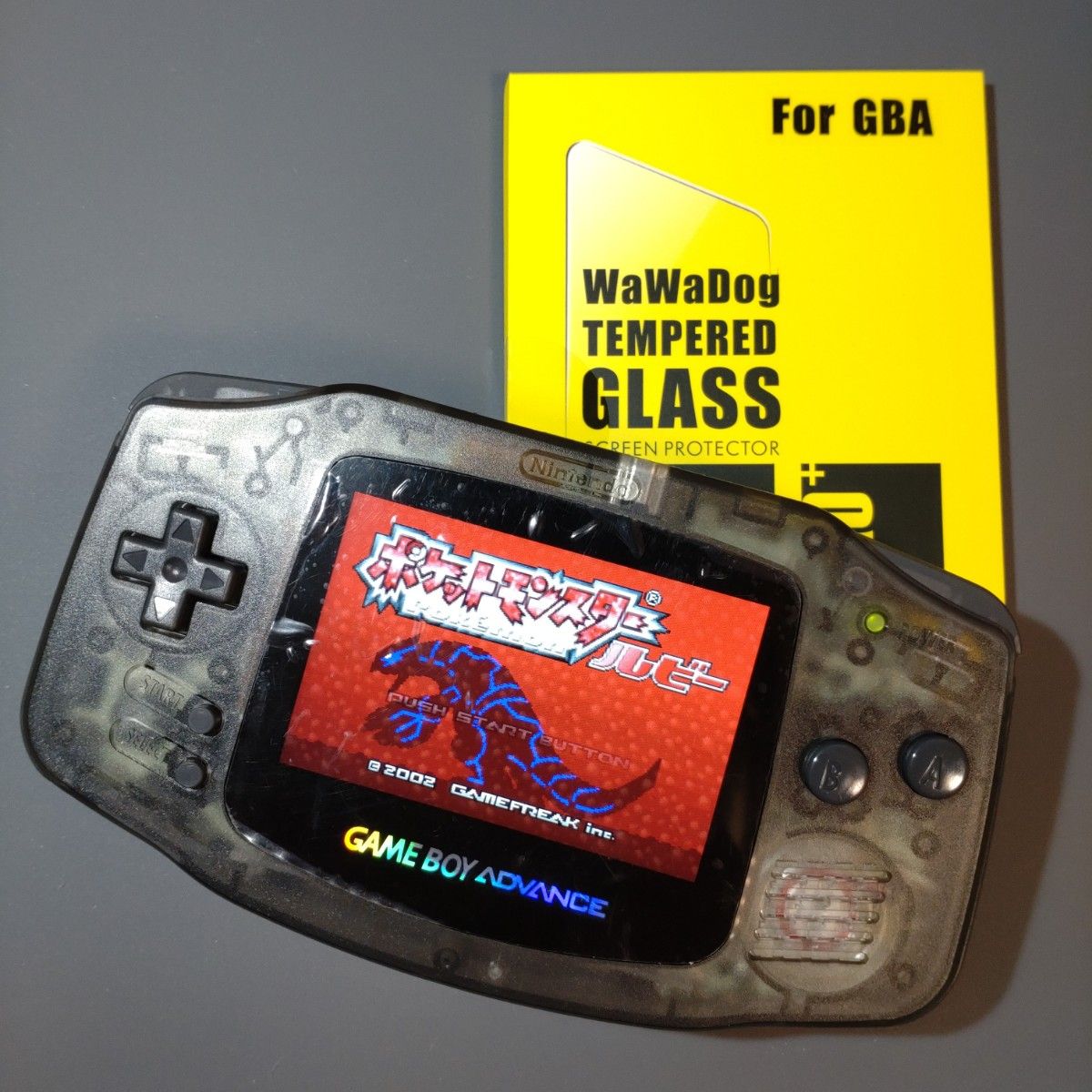 ゲームボーイアドバンス クリアブラック ips液晶 ガラス ゲームボーイアドバンス クリアブラック ips液晶 ガラス