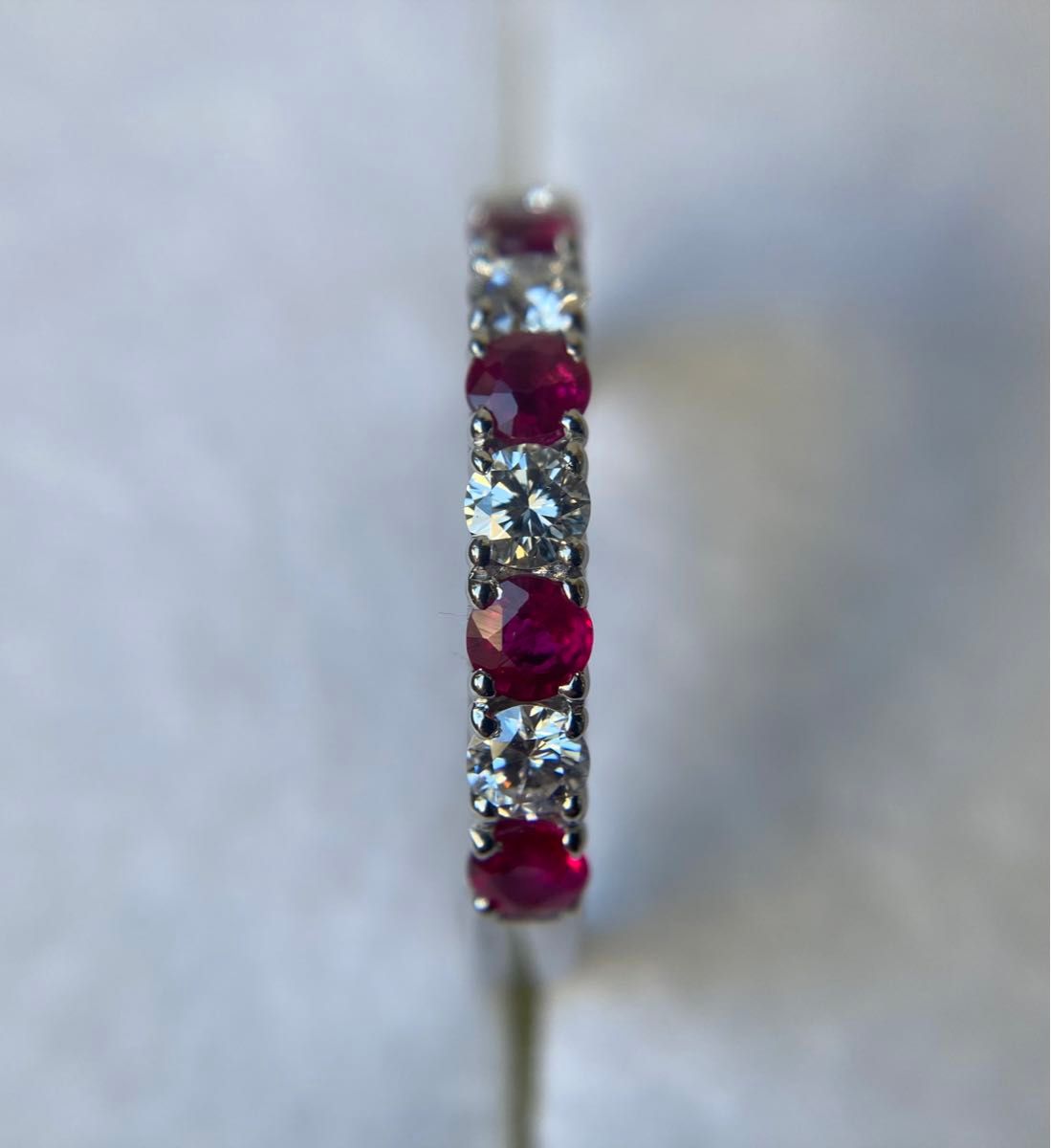 TASAKI タサキ 4Pダイヤモンド 0 28ct ルビー 約0 35ct ハーフ TASAKI タサキ 4Pダイヤモンド 0 28ct ルビー 約0 35ct ハーフ