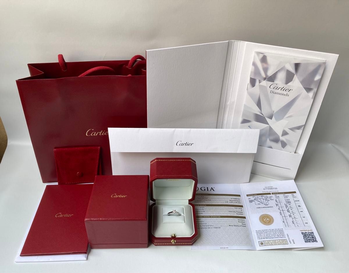 Cartier カルティエ 0 31ct ダイヤモンド IF 3EX 1895 Cartier カルティエ 0 31ct ダイヤモンド IF 3EX 1895