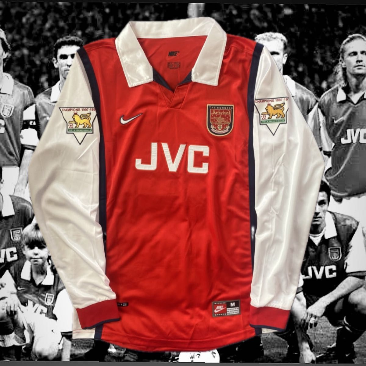 Arsenal 98/99 Home kit アーセナル ユニフォーム 美品 タグ付き Arsenal 98/99 Home kit アーセナル ユニフォーム 美品 タグ付き