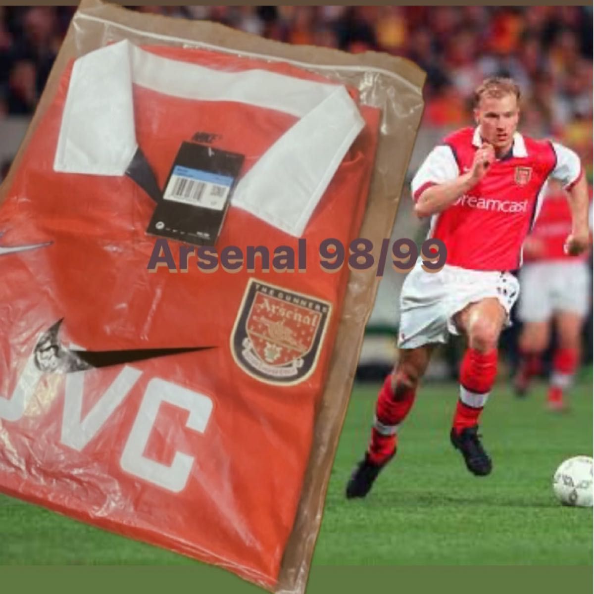 Arsenal 98/99 Home kit アーセナル ユニフォーム 美品 タグ付き Arsenal 98/99 Home kit アーセナル ユニフォーム 美品 タグ付き