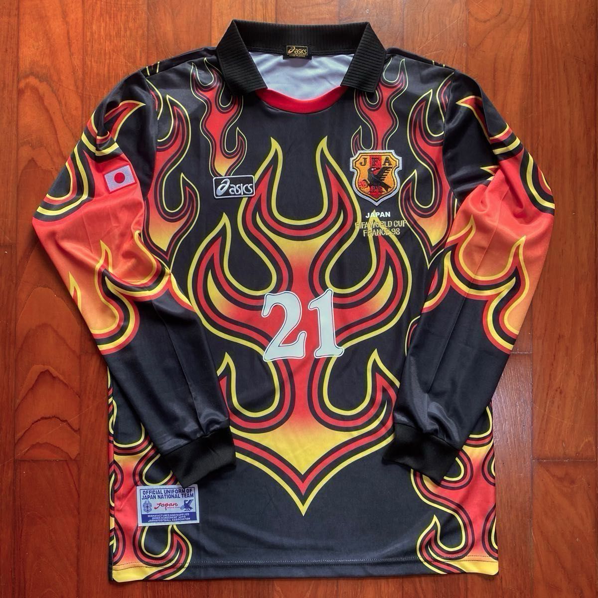 JAPAN 1998 Goalkeeper kit 日本代表 ゴールキーパー 炎 JAPAN 1998 Goalkeeper kit 日本代表 ゴールキーパー 炎