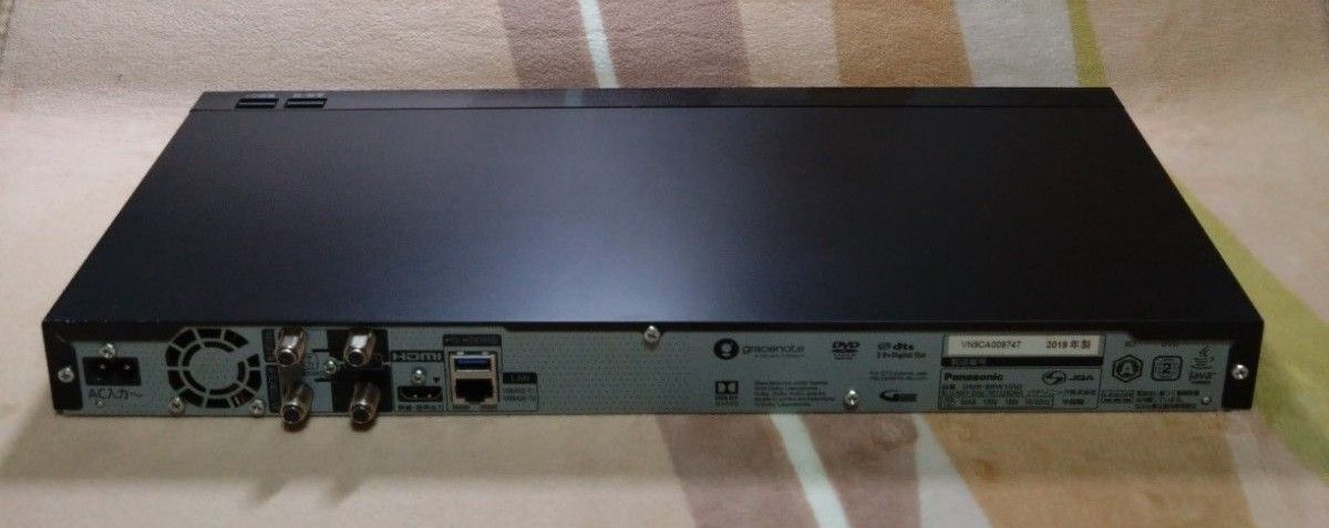 Panasonic ブルーレイ DIGA【DMR-BRW1050】2019年製 ブラック Panasonic ブルーレイ DIGA【DMR-BRW1050】2019年製 ブラック