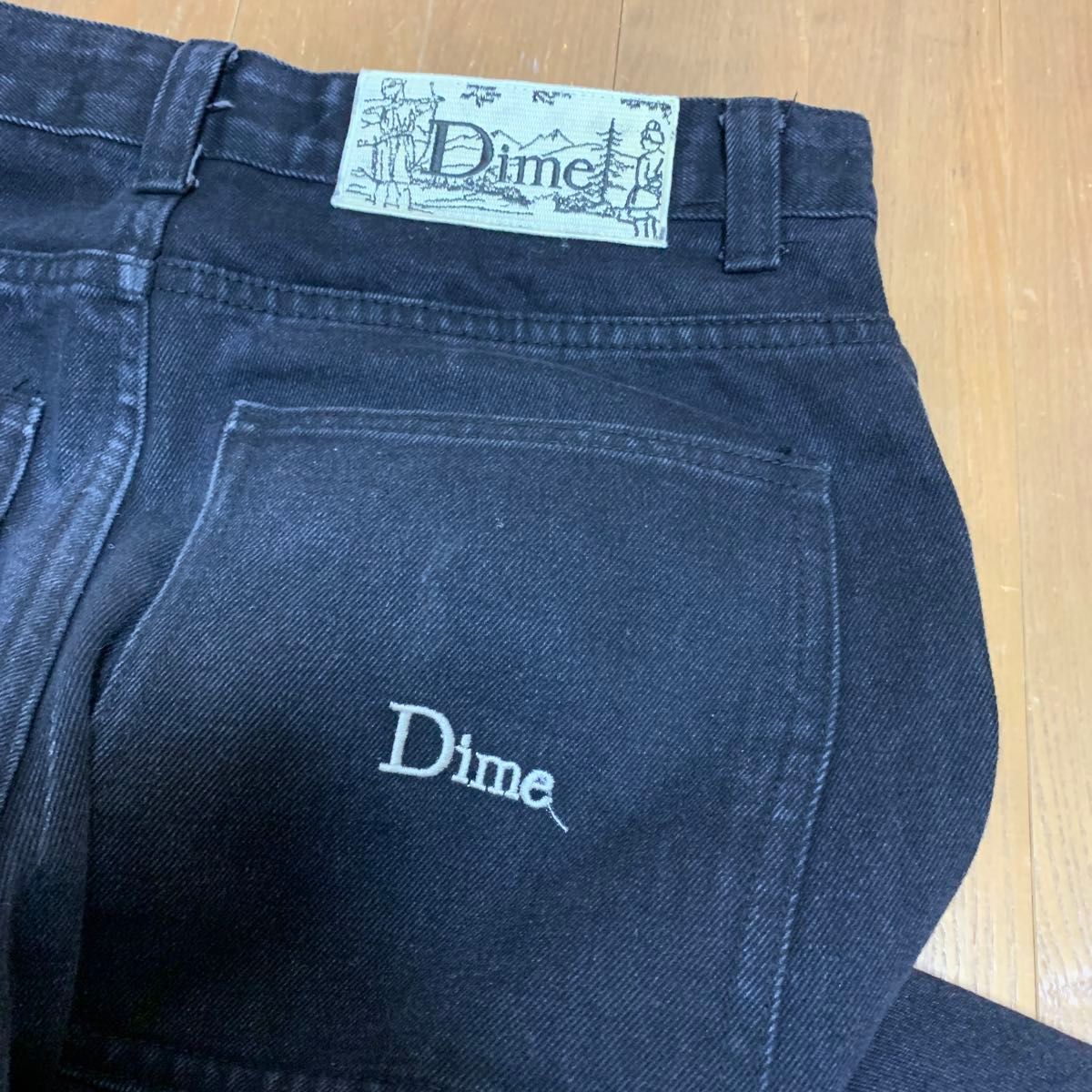 dimeバギーデニム デニムパンツ ブラック|Yahoo!フリマ(旧 dimeバギーデニム デニムパンツ ブラック|Yahoo!フリマ(旧