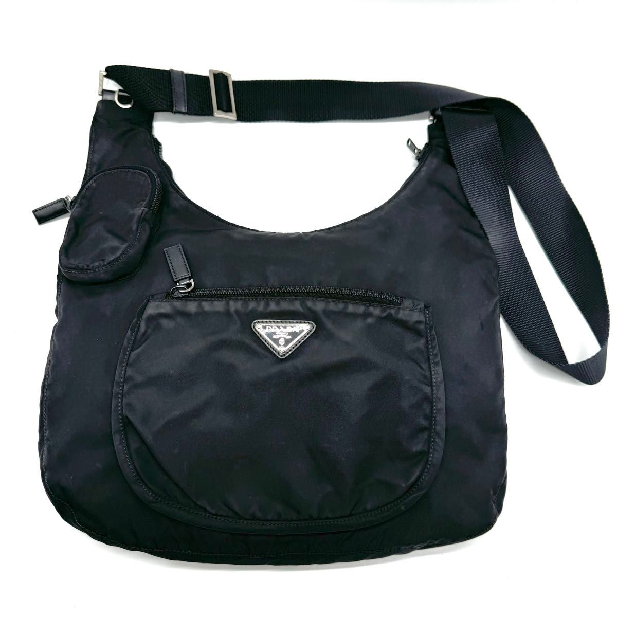 正規品 プラダ セミショルダー バッグ 鞄 ナイロン 【HRS13643】 近年モデル】PRADA プラダ ショルダーバッグ ナイロン 三角