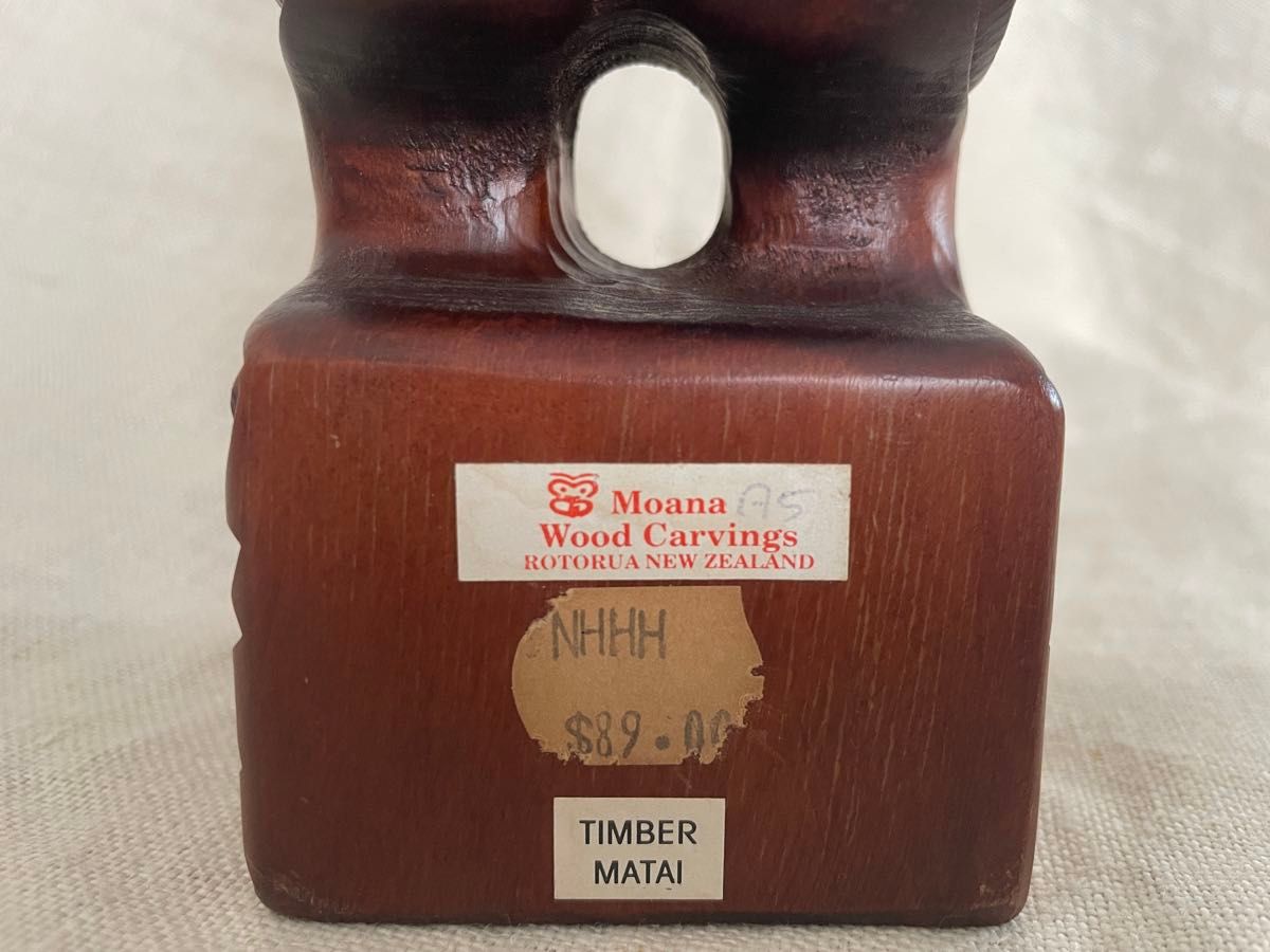 ニュージーランド マオリ族 Tiki 置物 木彫り インテリア ニュージーランド マオリ族 Tiki 置物 木彫り インテリア