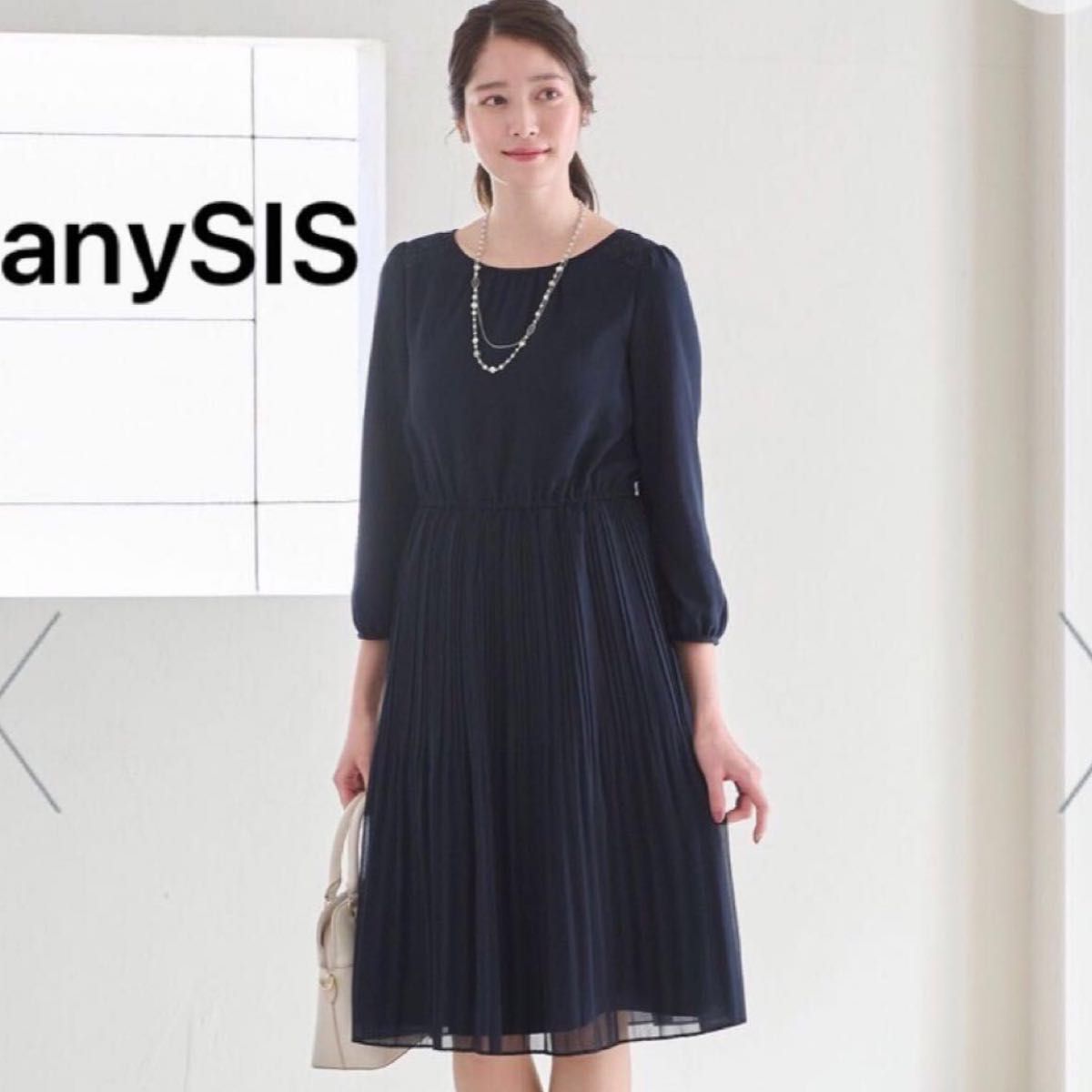 anySISエニィスィス 洗える フェミニンプリーツワンピース anySISエニィスィス 洗える フェミニンプリーツワンピース