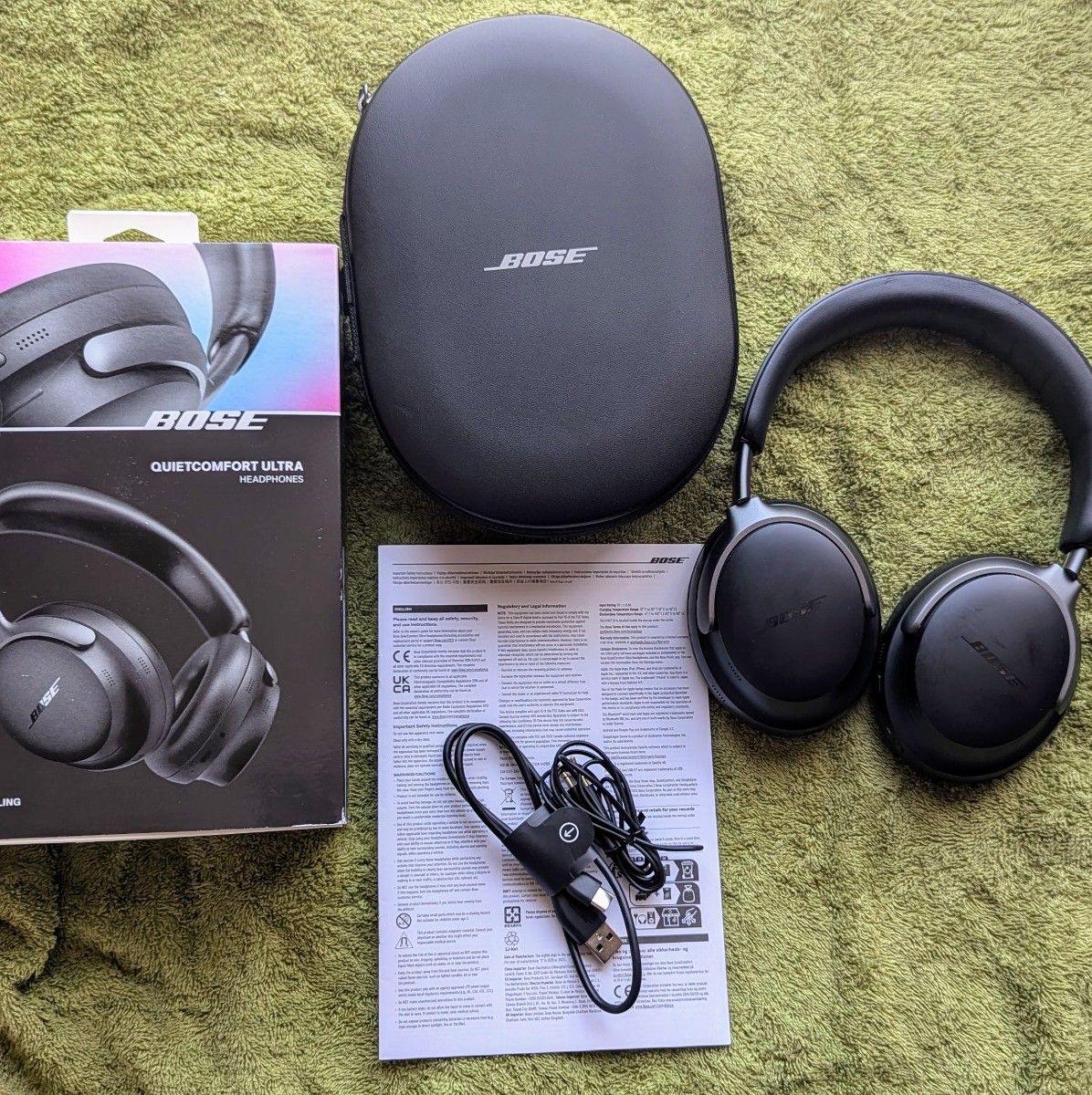 美品】BOSE QuietComfort Ultra Headphones ブラック 空間 美品】BOSE QuietComfort Ultra Headphones ブラック 空間