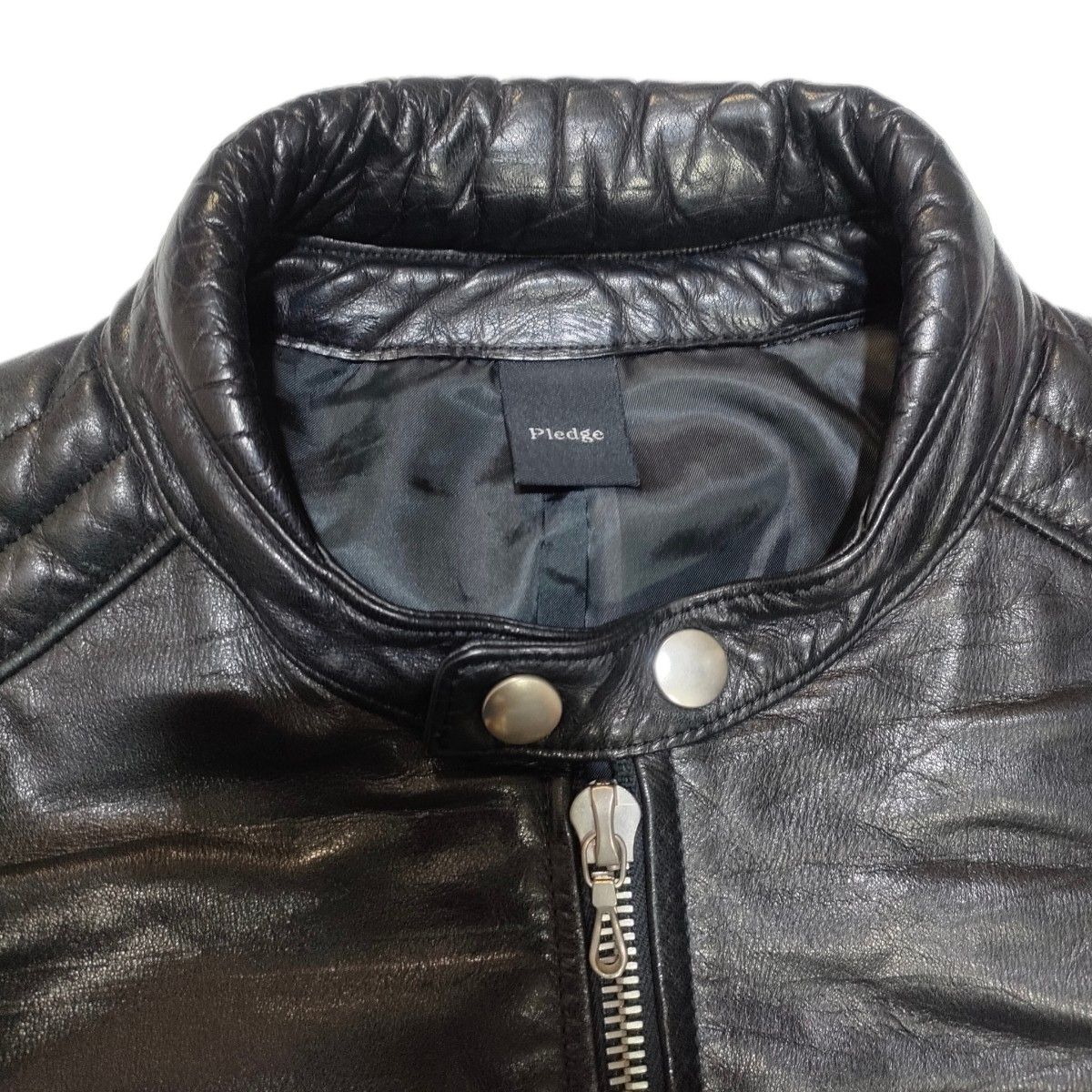 Pledge/プレッジ/レザージャケット/Size 50/匿名配送/送料無料 Pledge/プレッジ/レザージャケット/Size 50/匿名配送/送料無料