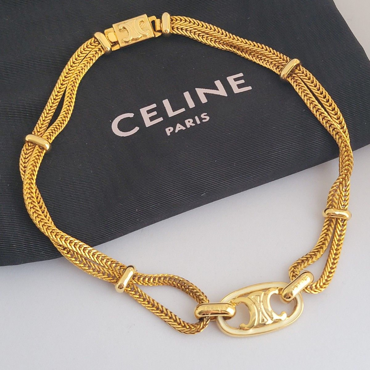 美品 CELINE セリーヌ ヴィンテージ チョーカー ネックレス 美品 CELINE セリーヌ ヴィンテージ チョーカー ネックレス