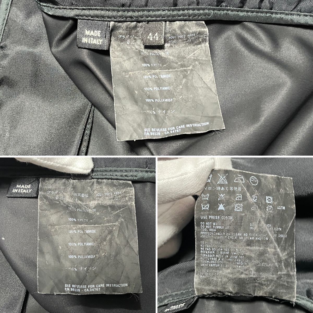 PRADA プラダ ナイロン コート ブラック 44 ACU1 2007 4606 PRADA プラダ ナイロン コート ブラック 44 ACU1 2007 4606